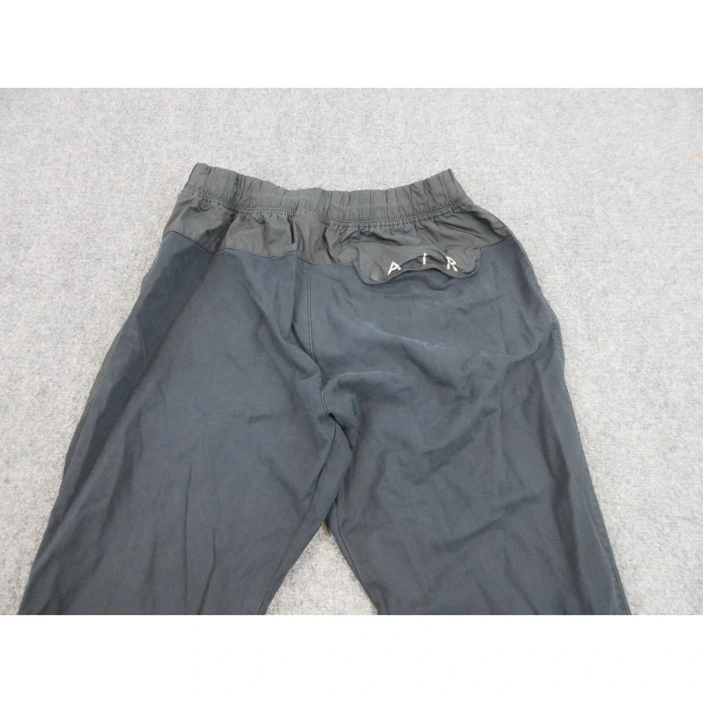 Nike Pants Mens XL Black Air Joggers Elastic Waist Cuffed Logo Woven Panels